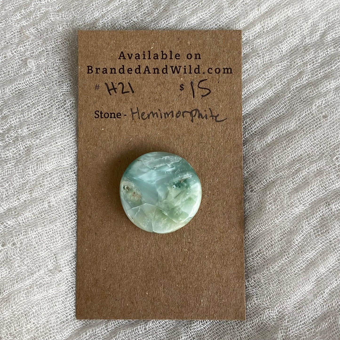 Hemimorite Cabochon - H21