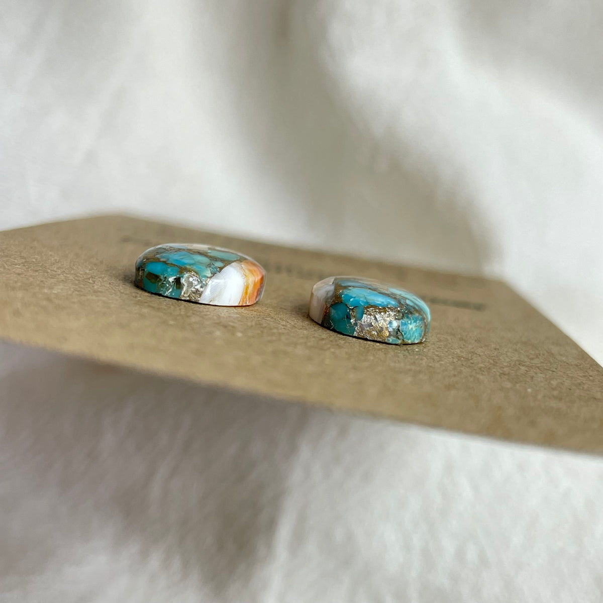 Turquoise, Oyster Shell, Copper Cabochon - TOC101