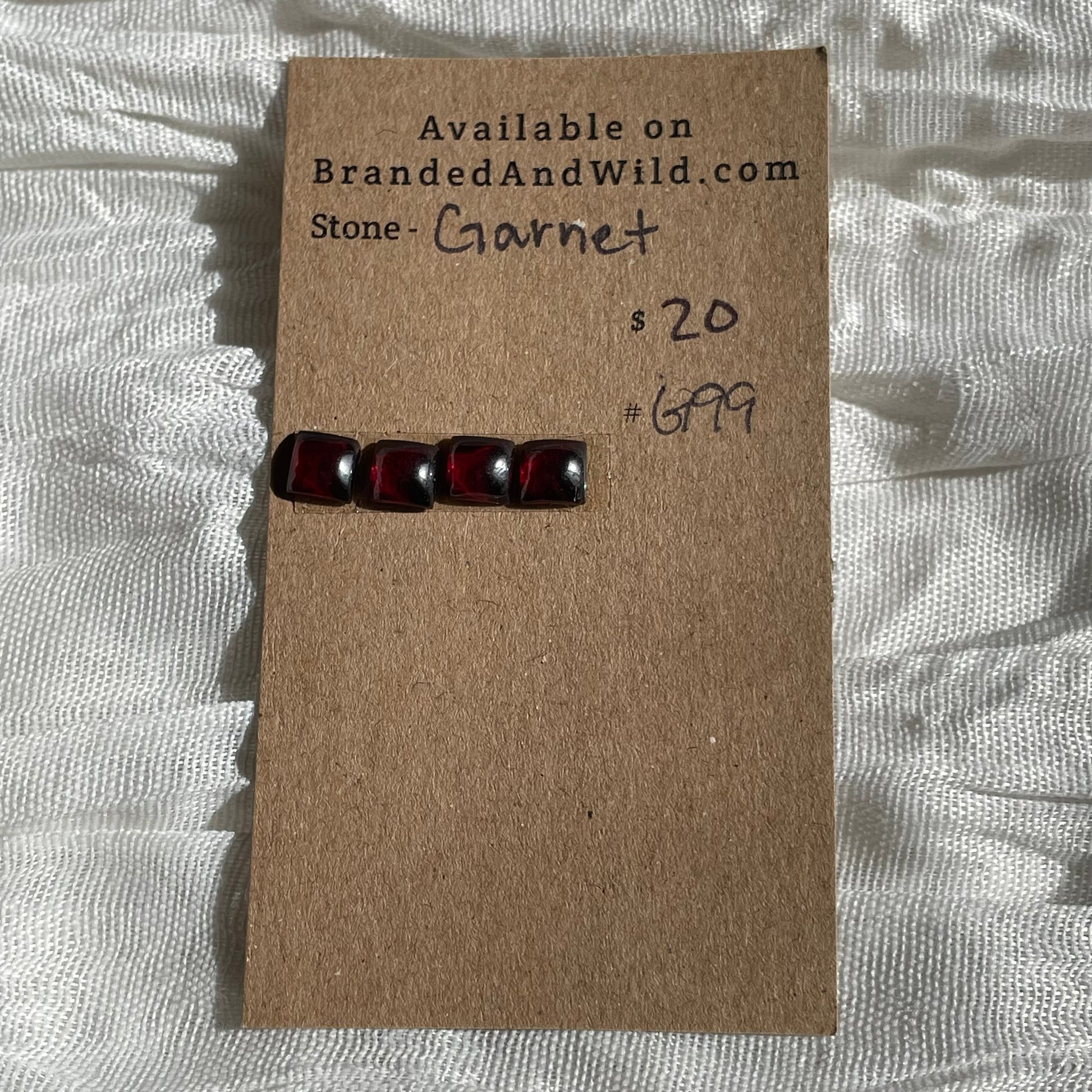 Garnet Cabochon - G99 E4711A26-A20B-4ED1-A2D0-640C380B595D Brandedandwild.com