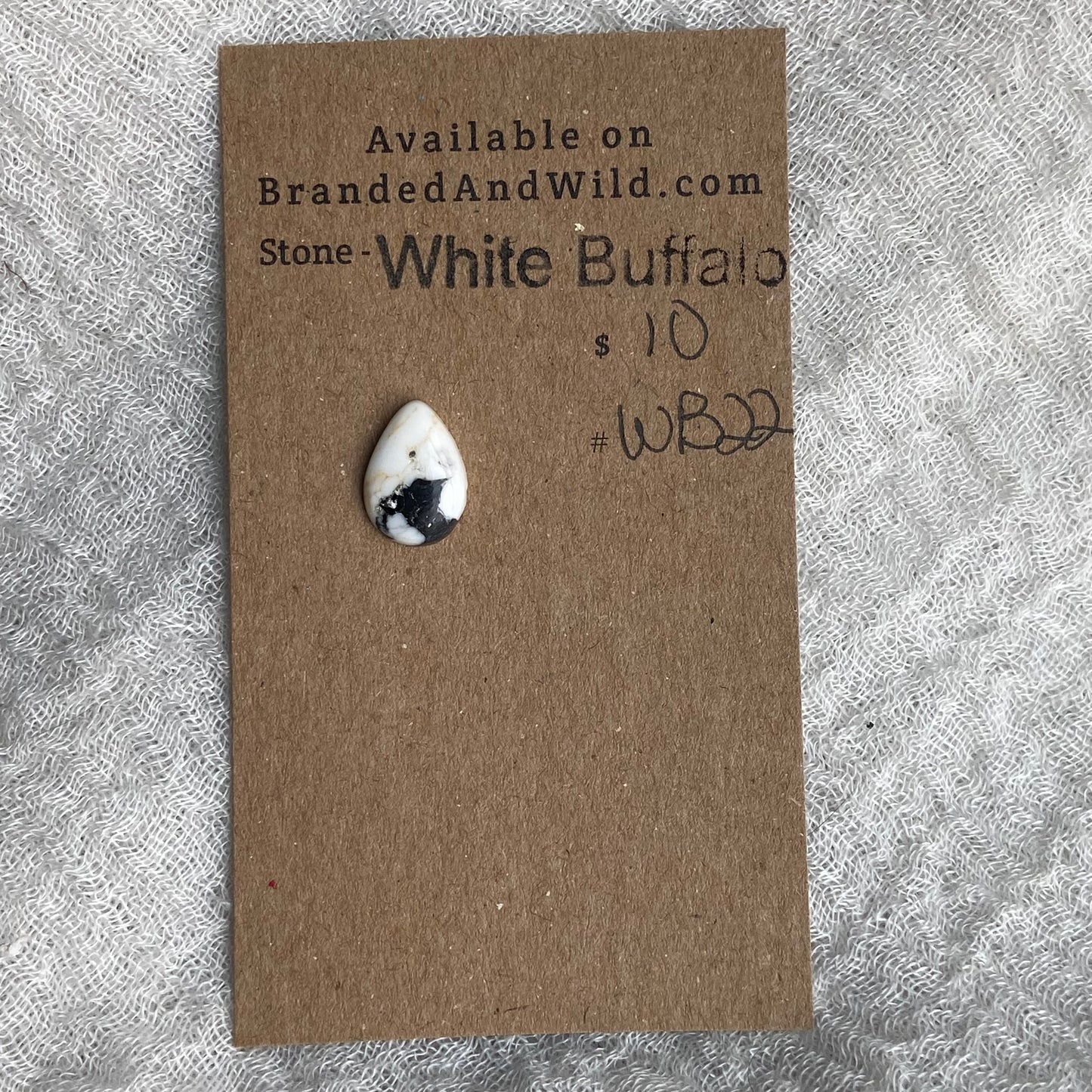 White Buffalo Cabochon - WB22