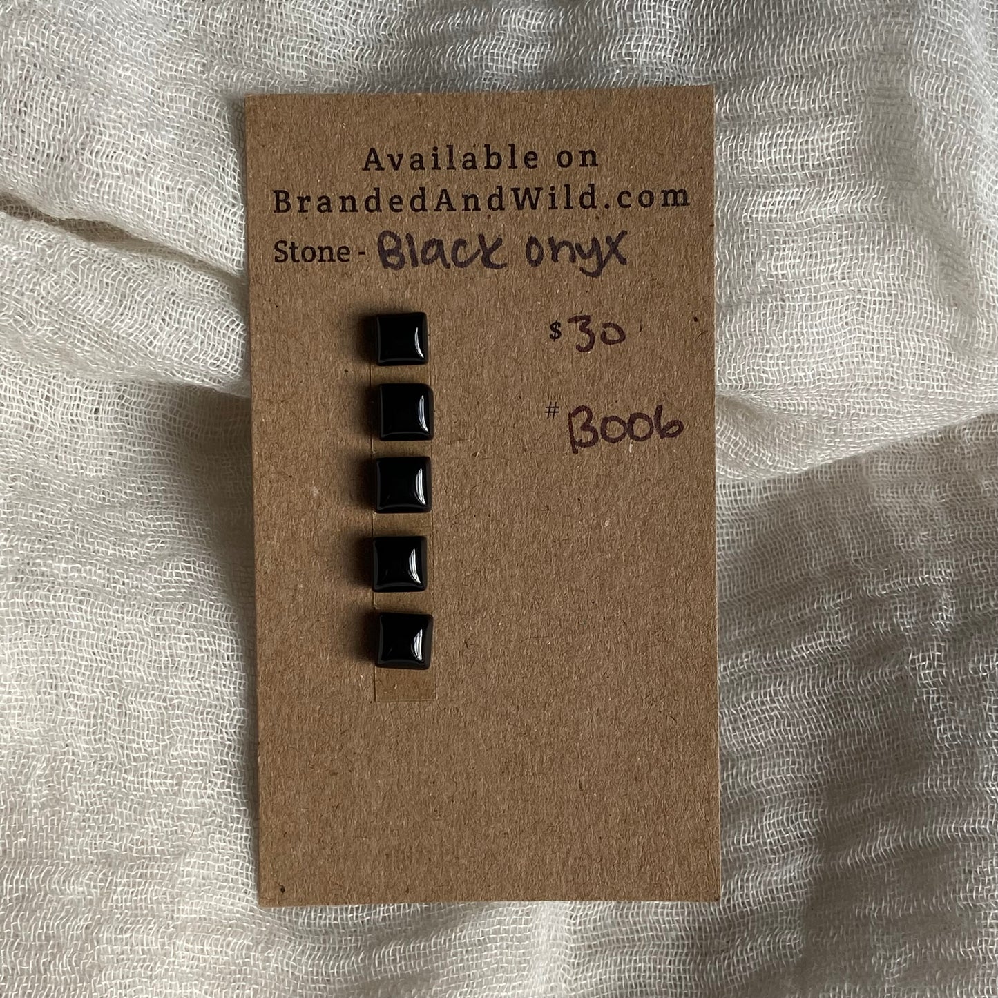 Black Onyx - Cabochon - BO06