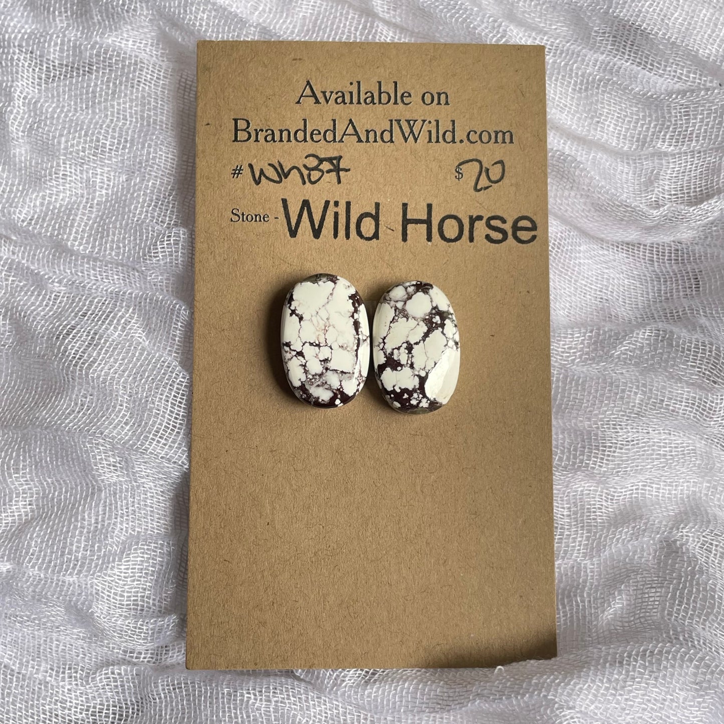 Wild Horse Cabochon - WH87 E4BC9C3F-F232-426F-8424-3FC874689B7A Brandedandwild.com