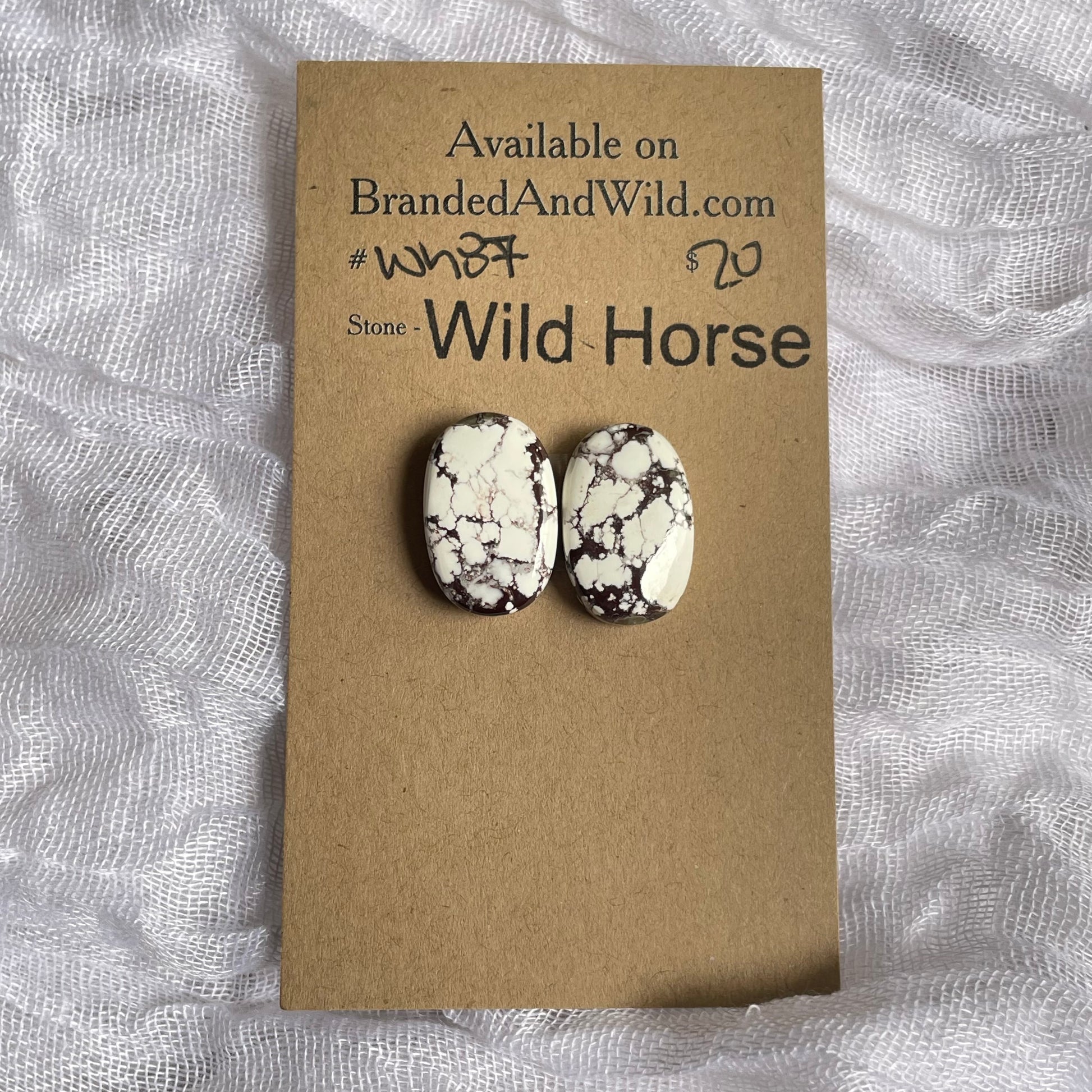 Wild Horse Cabochon - WH87 E4BC9C3F-F232-426F-8424-3FC874689B7A Brandedandwild.com