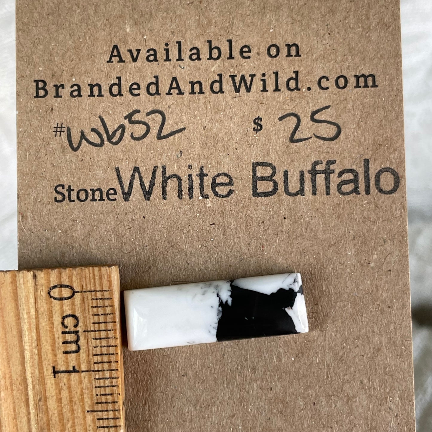White Buffalo Cabochon - WB52