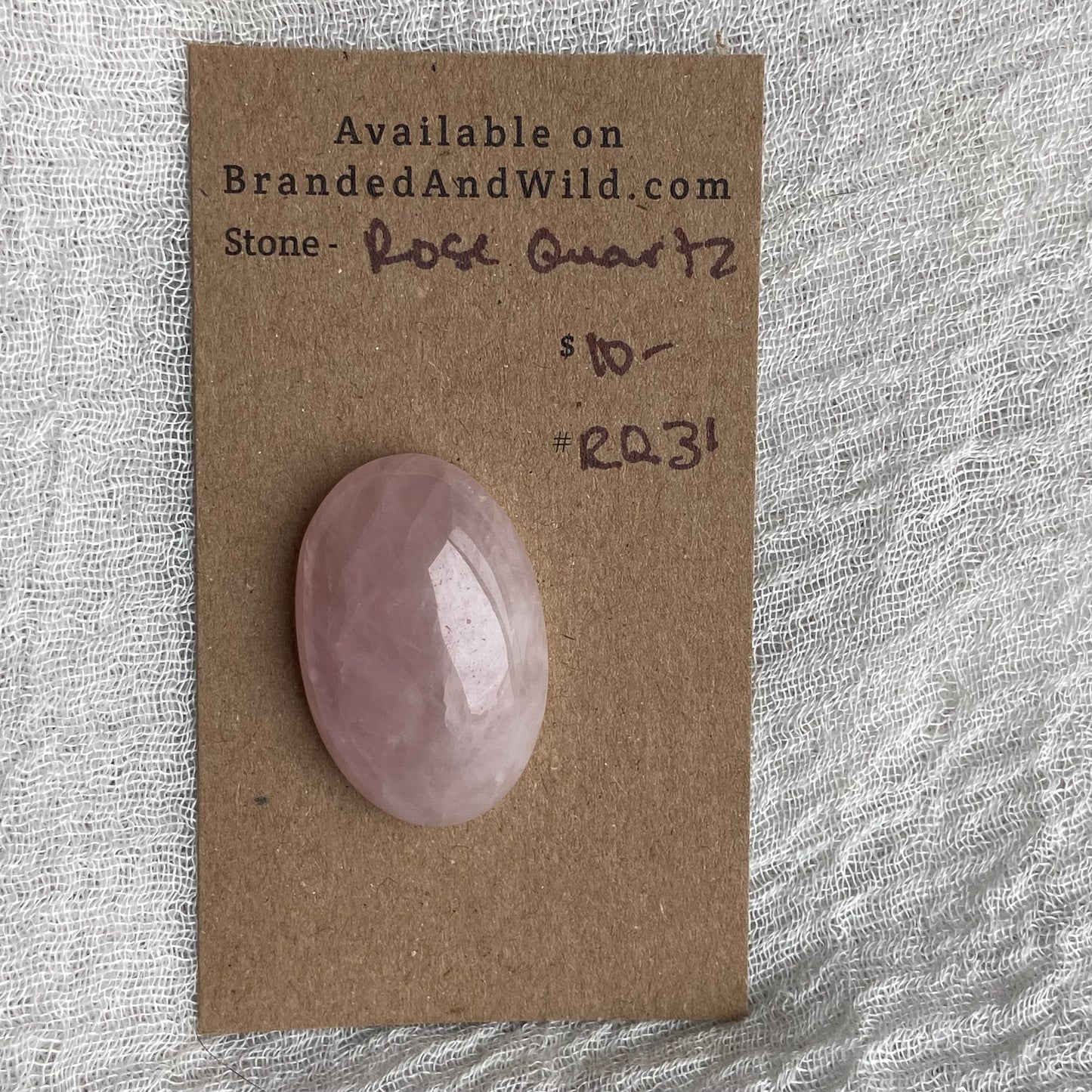 Rose Quartz Cabochon - RQ31
