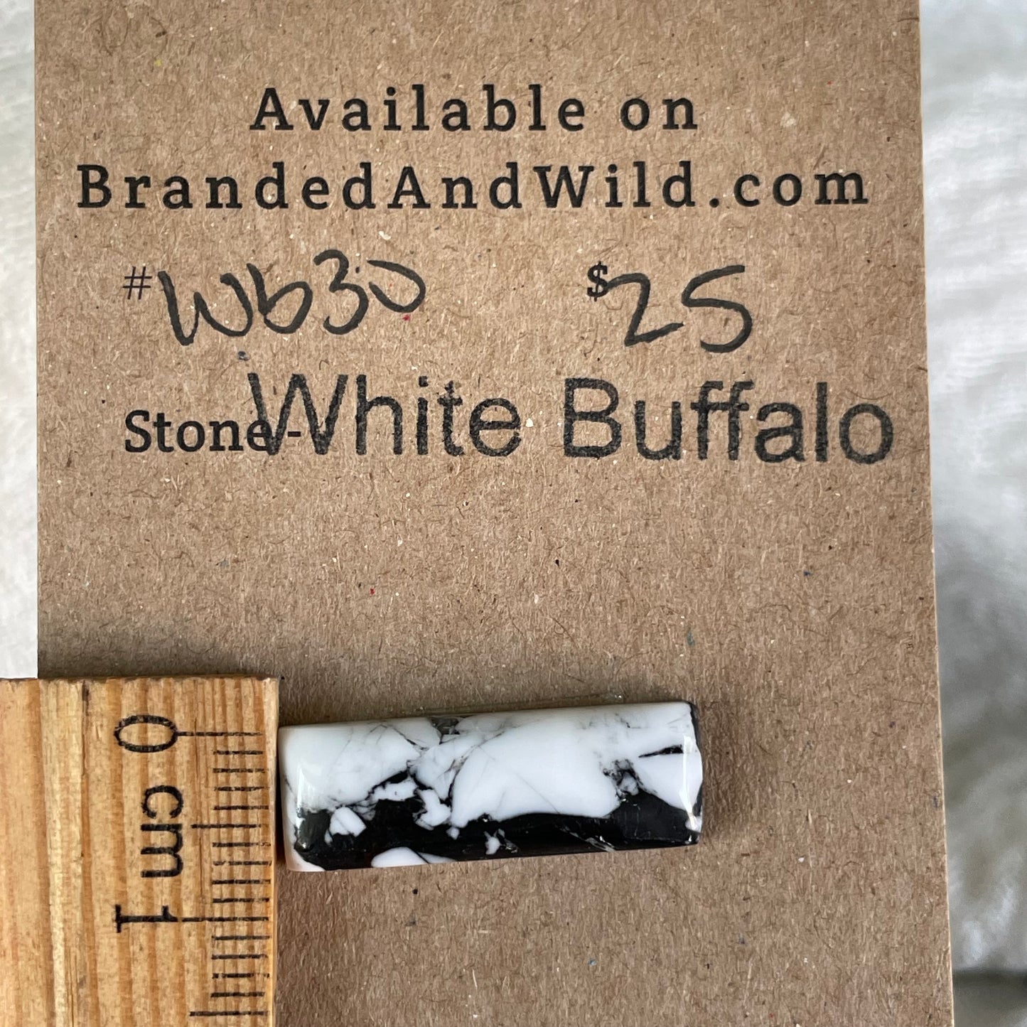 White Buffalo Cabochon - WB30
