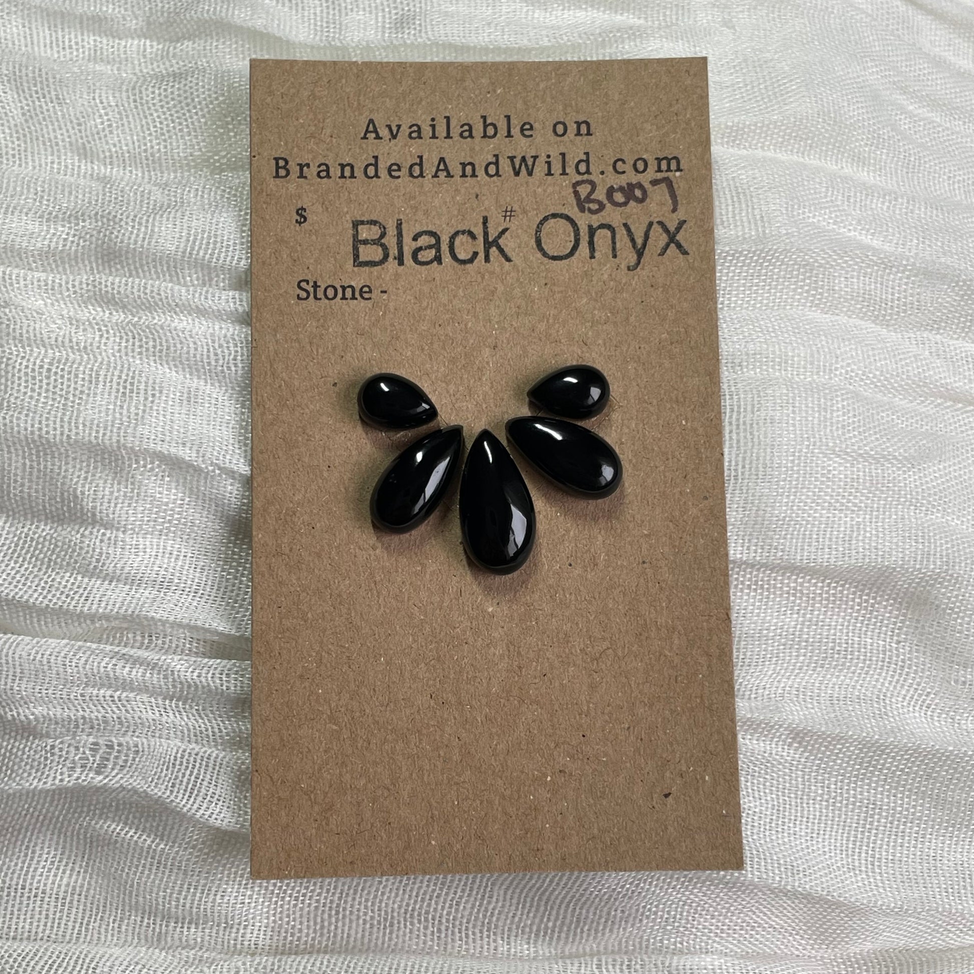 Black Onyx - Cabochon - B007 E4F2D7F8-D32A-447E-AA23-92CC83DE3B82 Brandedandwild.com