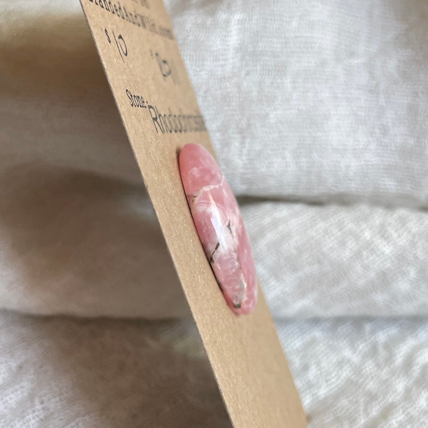 Rhodochrosite Cabochon - R91 E4FF4B58-1172-4E28-A80A-24B8A55A8479 Brandedandwild.com