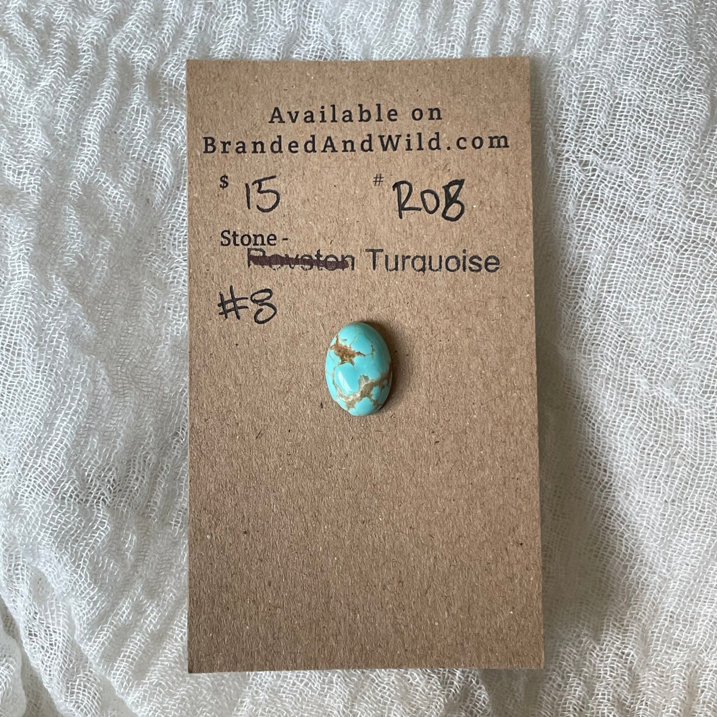 #8 Turquoise Cabochon - R08 E50FC21A-8EB4-4B70-9E8E-A8EE3AA90246 Brandedandwild.com
