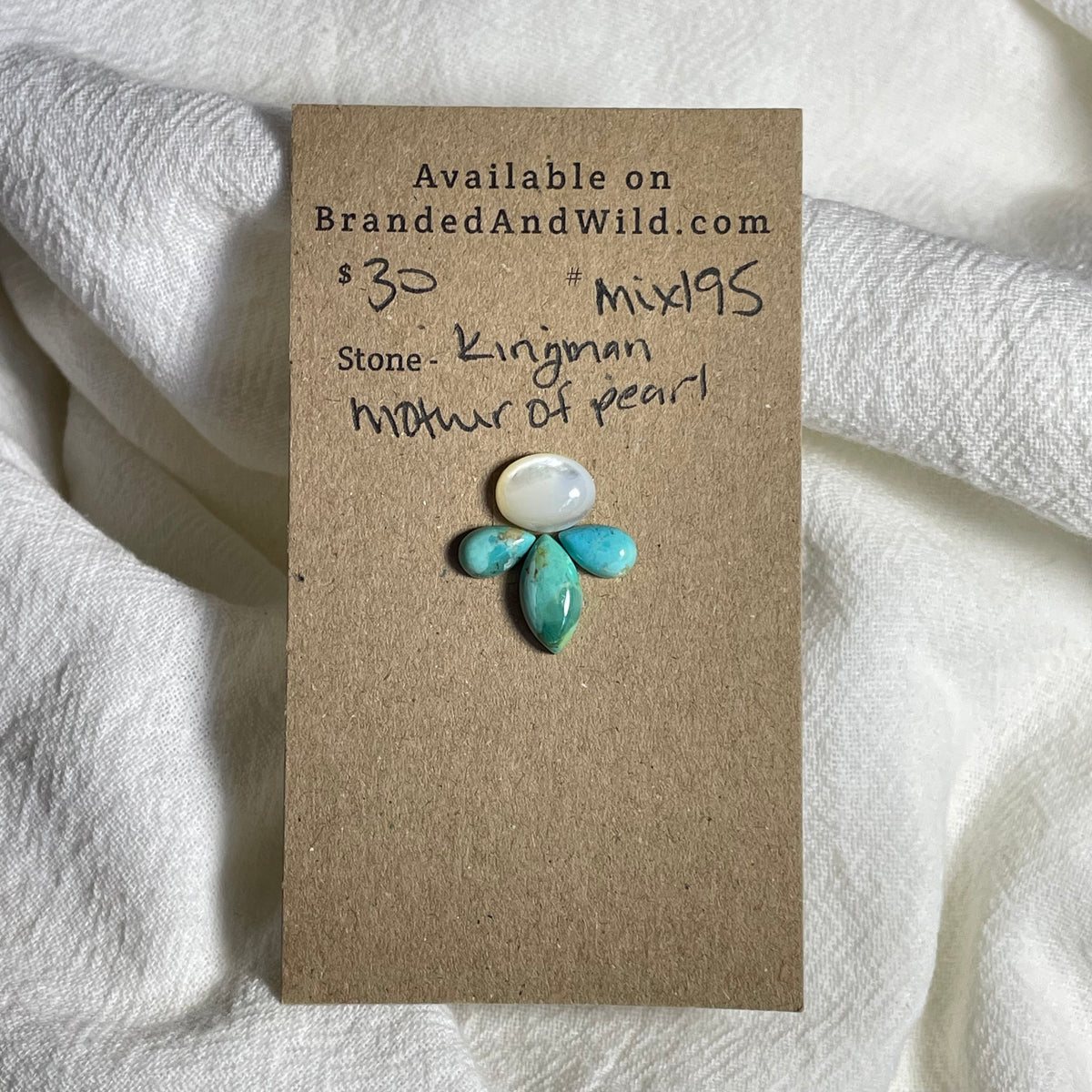 Kingman Turquoise / Mother of Pearl - Mix195 E51E3F01-4FC0-4BDF-AE7A-F5F87366EF7D Brandedandwild.com