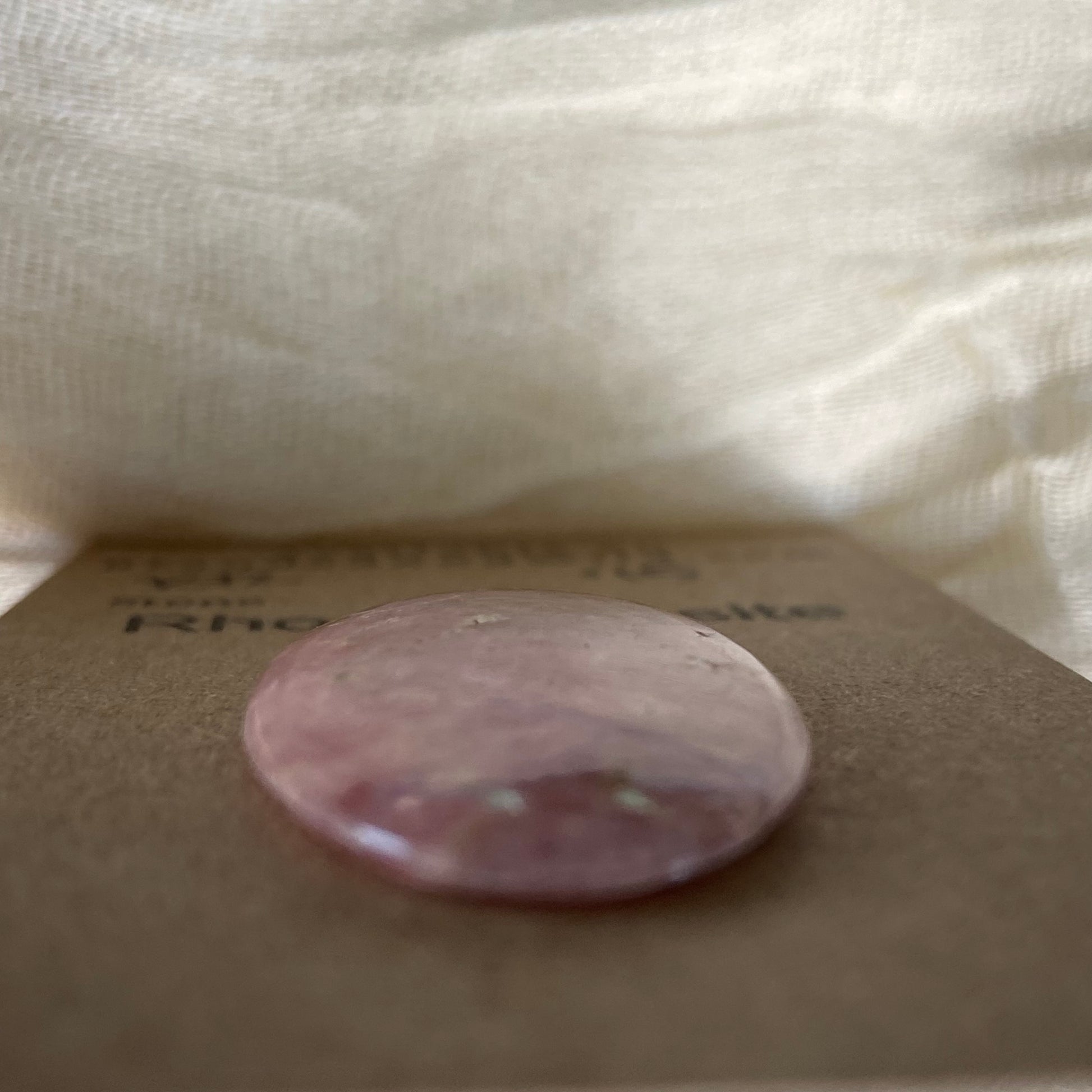 Rhodochrosite Cabochon - R72 E550CE3F-6D75-4D25-B4A7-B82411342D46 Brandedandwild.com