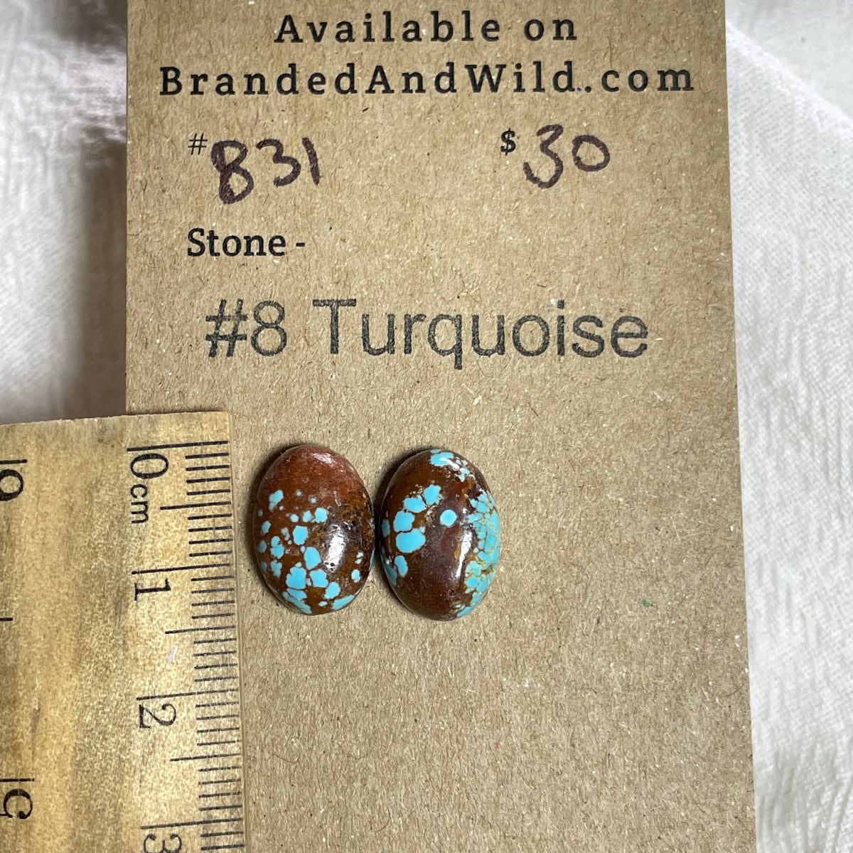#8 Turquoise Cabochon - 831 E584F147-0C05-4B4F-AADC-E5A1BE5F1B48 Brandedandwild.com