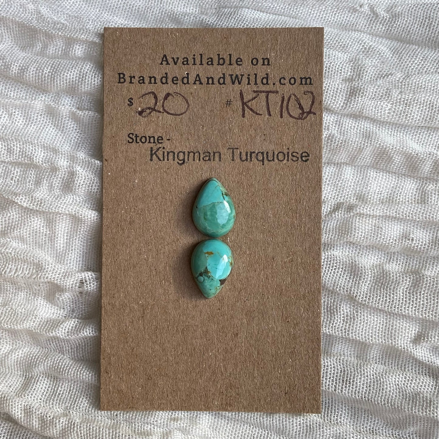 Kingman Turquoise Cabochon - KT102 E5883916-9B2D-4E39-8569-02431BF77711 Brandedandwild.com