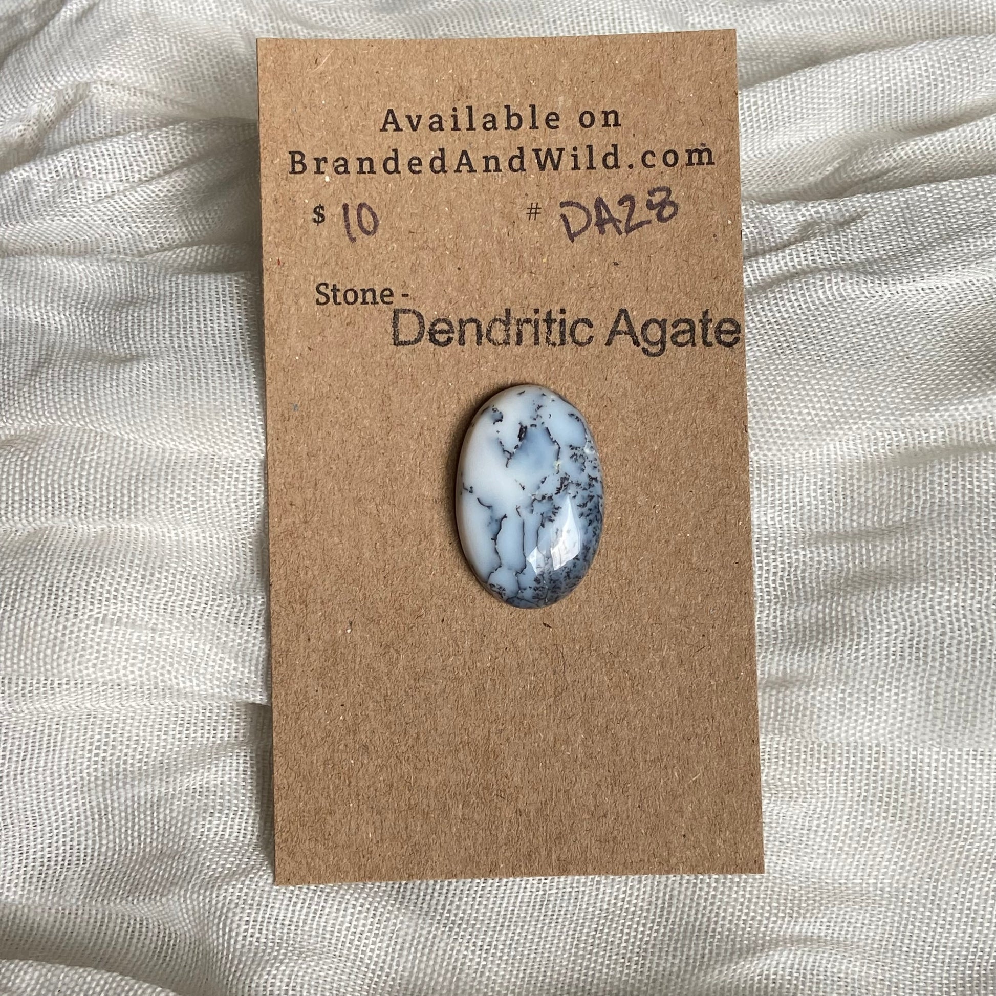Dendritic Agate Cabochon - DA28 E5905951-5817-42D3-894E-D54A04E74413 Brandedandwild.com