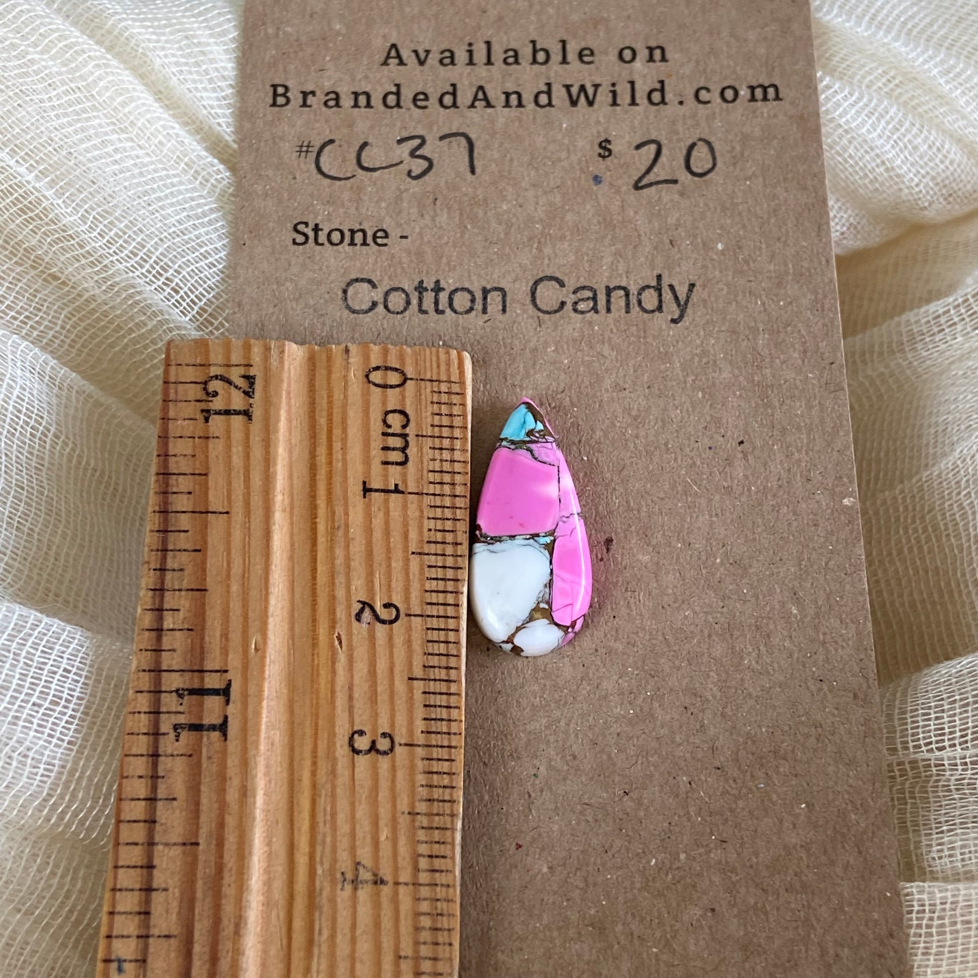 Cotton Candy Cabochon - CC37 E591ACB7-8A15-4C51-B708-301B8A90A7FC Brandedandwild.com