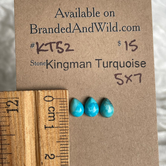 Kingman Turquoise Cabochon - KT52 E59D205E-36A2-45CA-8225-F7F9C3454A04 Brandedandwild.com