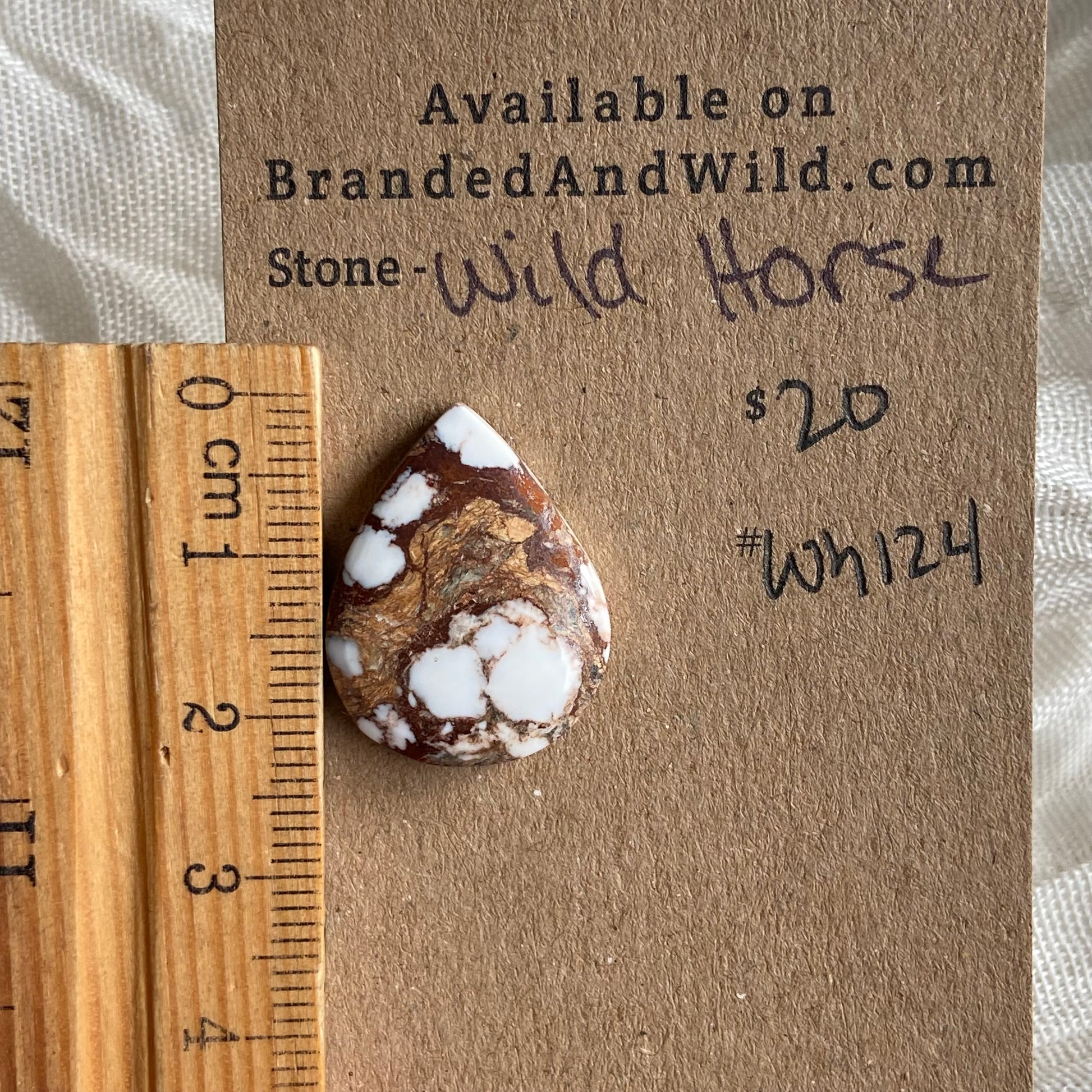 Wild Horse Cabochon - WH124 E59E8448-85E7-4ECA-A9CF-5B30883CAB9F Brandedandwild.com