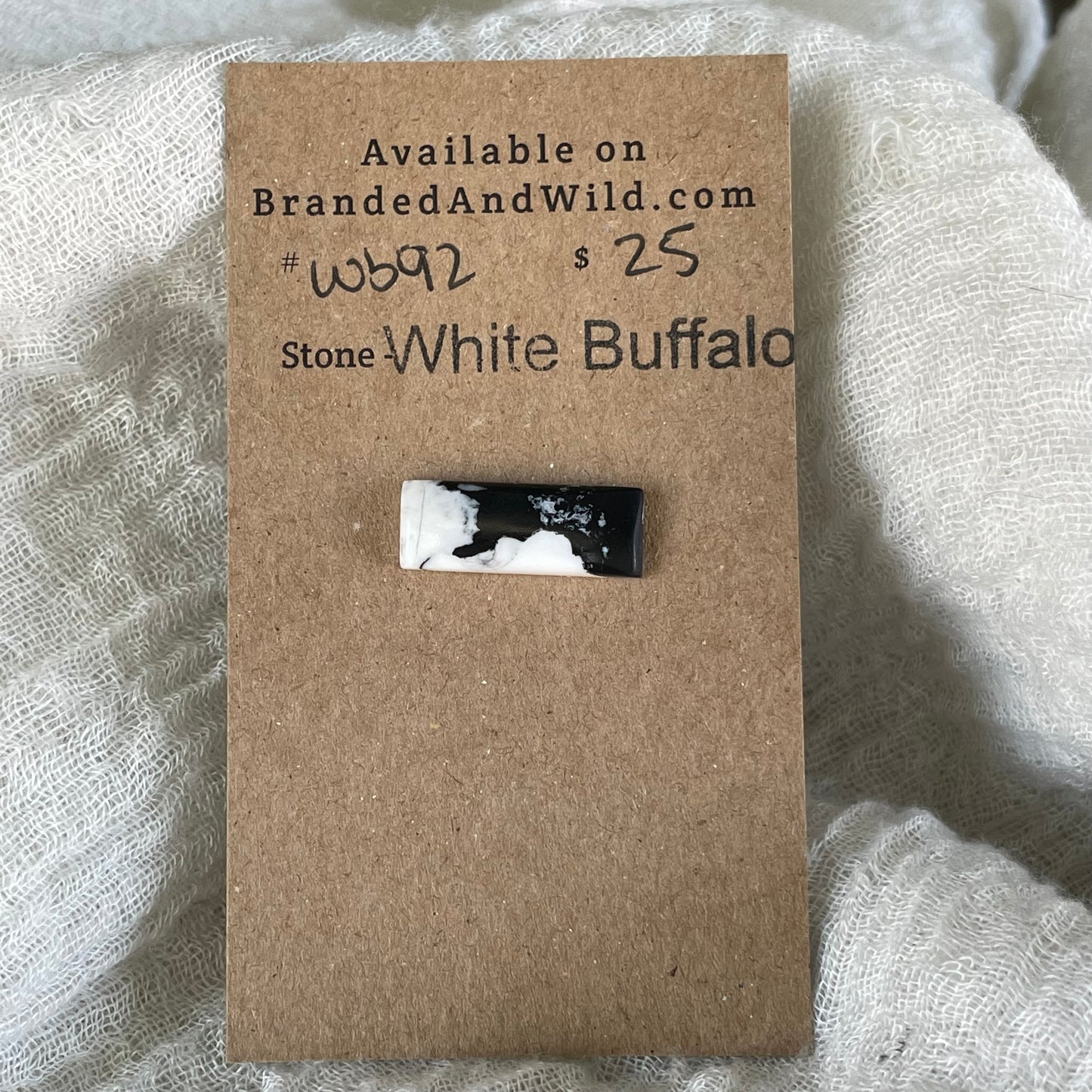 White Buffalo Cabochon - WB92