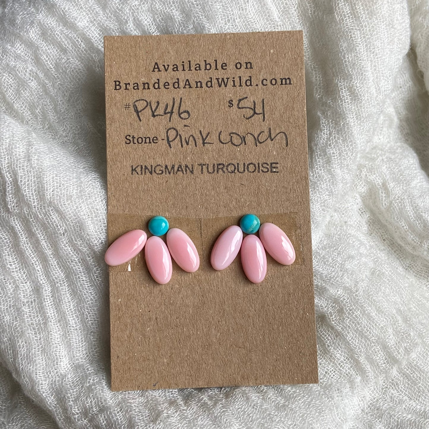 Pink Conch / Kingman Cabochon - PK46