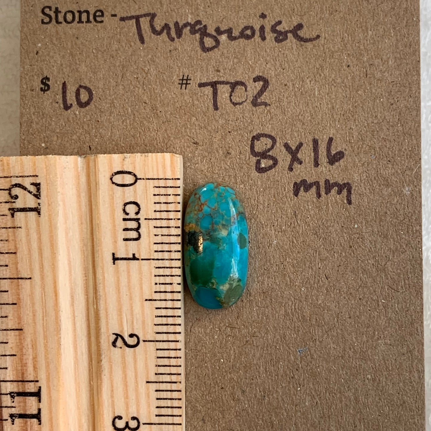 Turquoise Cabochon (8x16) - T02