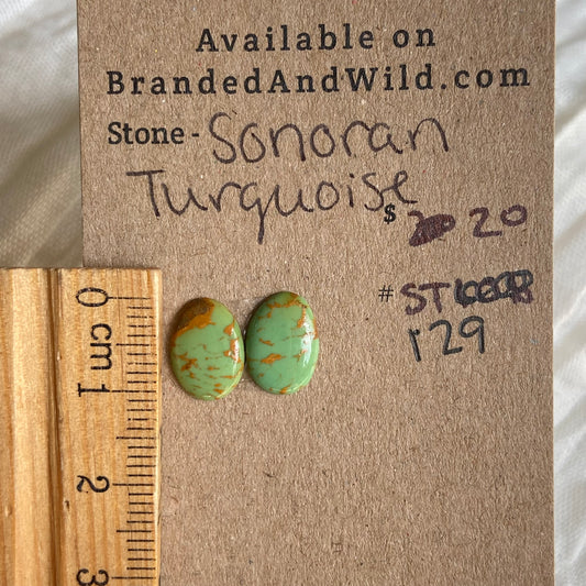 Sonoran Turquoise Cabochon - ST129 E5F6A4E4-A0EE-42F7-ACA7-ECF4E554C170 Brandedandwild.com