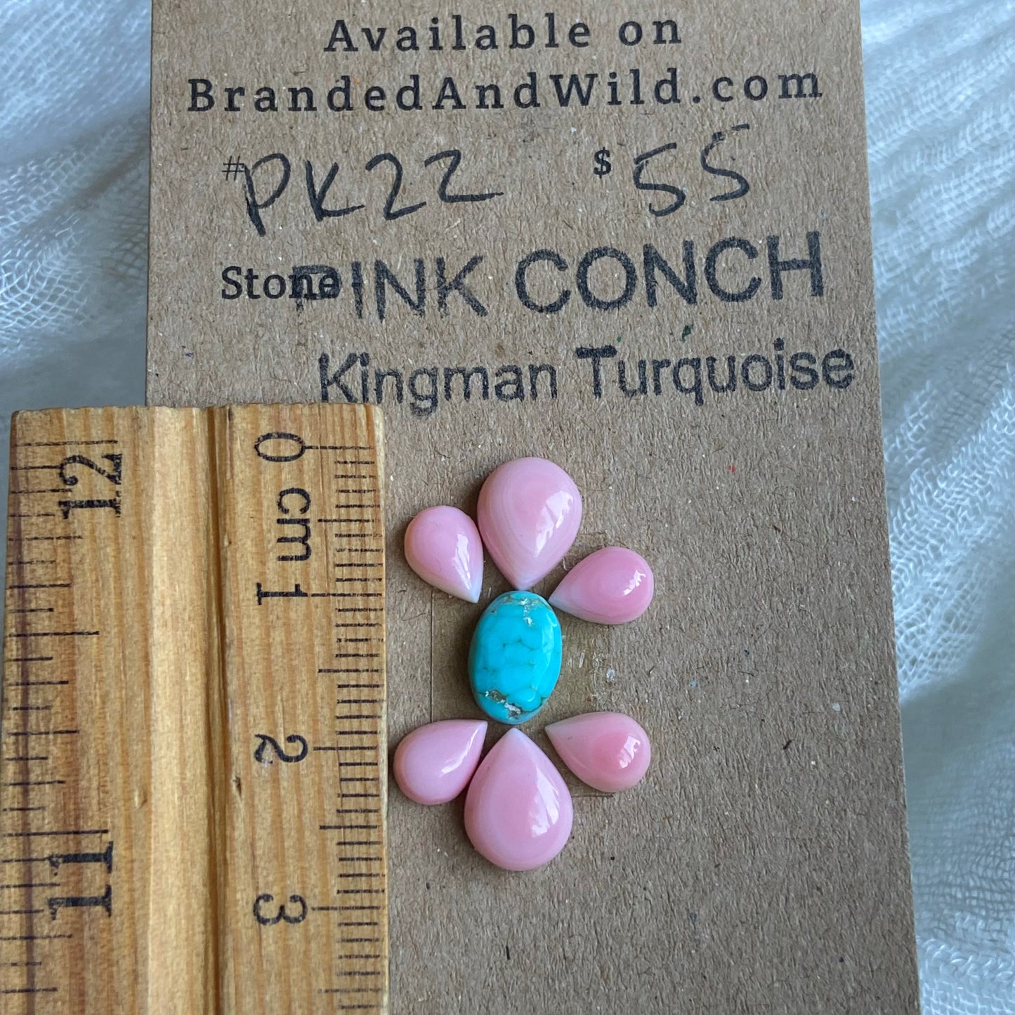 Pink Conch / Oyster Shell Cabochon - PK22
