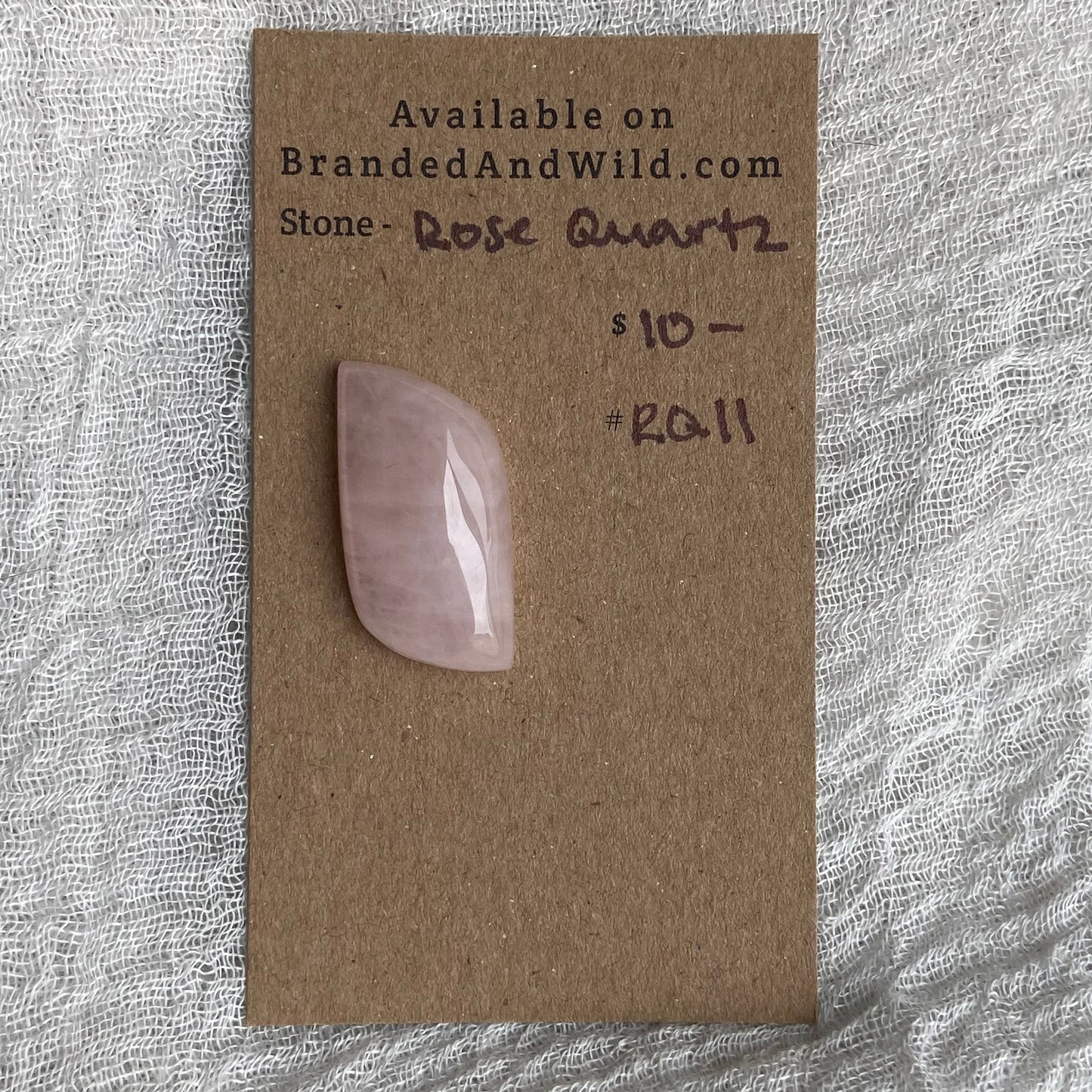 Rose Quartz Cabochon - RQ11