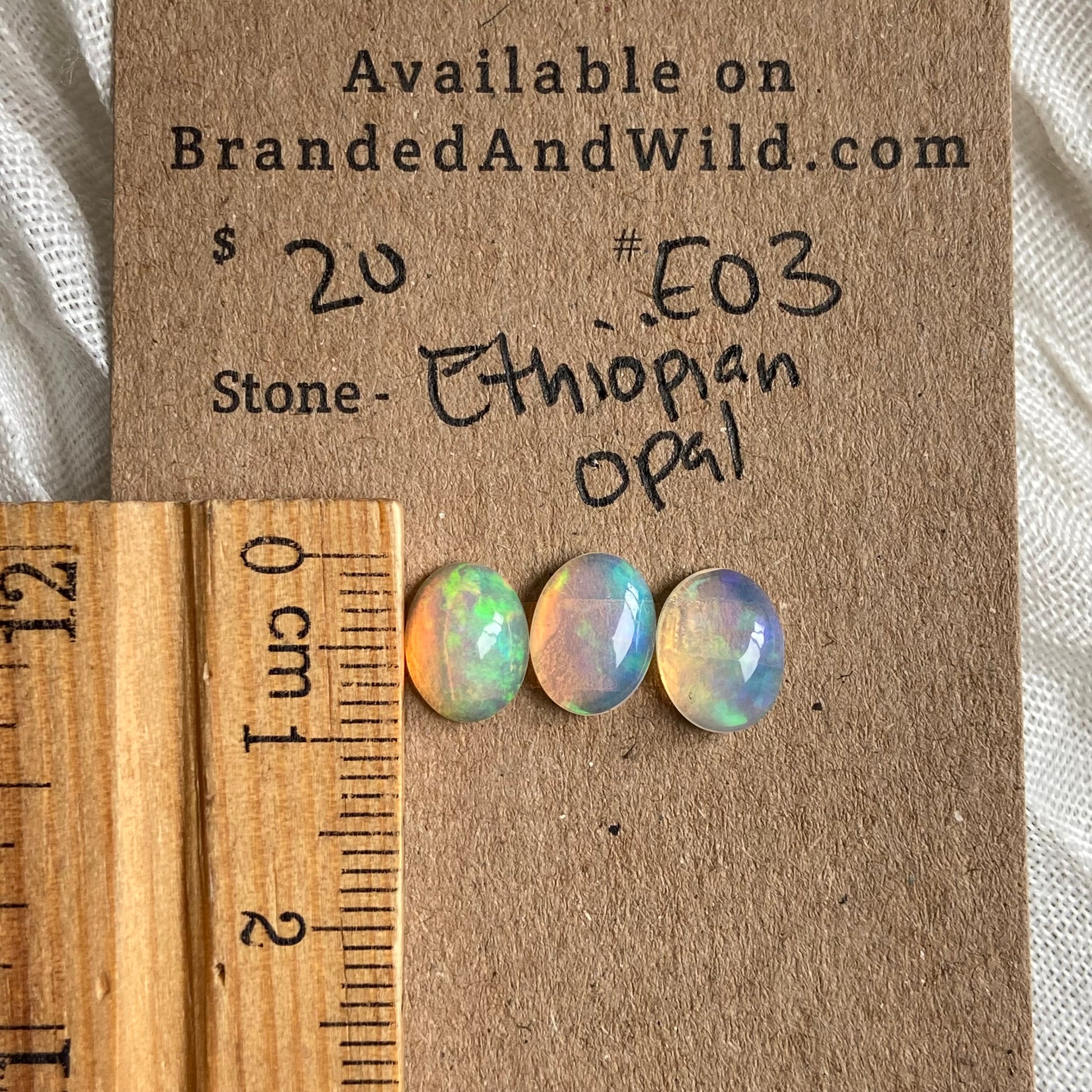 Ethiopian Opal Cabochon - EO3 E61931D1-1C9E-45B8-BB7F-19BE78988B3B Brandedandwild.com