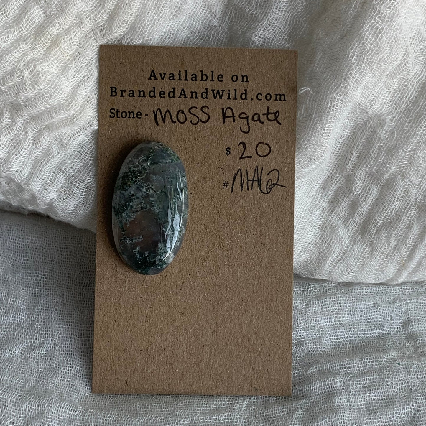 Moss Agate Cabochon - MA62