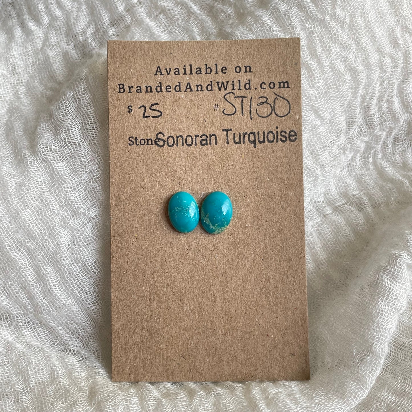 Sonoran Turquoise Cabochon - ST130 E6433A5E-146B-42A7-82B0-723A8350072A Brandedandwild.com
