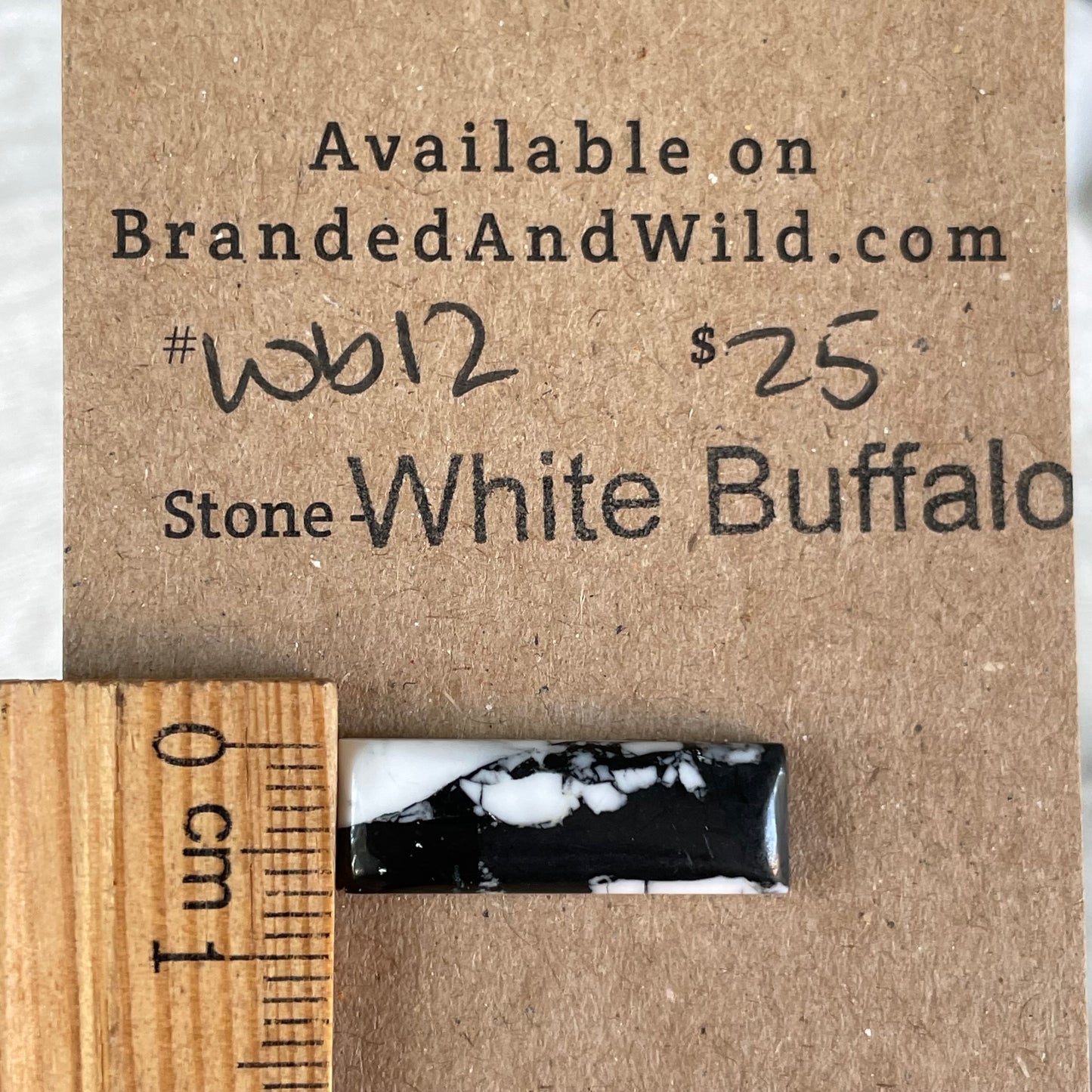 White Buffalo Cabochon - WB12