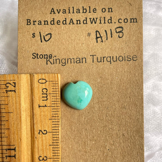 Kingman Turquoise Cabochon - KT118 E65AF95E-61BF-4CE5-9353-6503C6C181C8 Brandedandwild.com