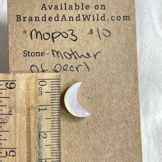Mother of pearl cabochon - MP03 E65F9352-D496-46C8-B404-6BA7CCC98188 Brandedandwild.com