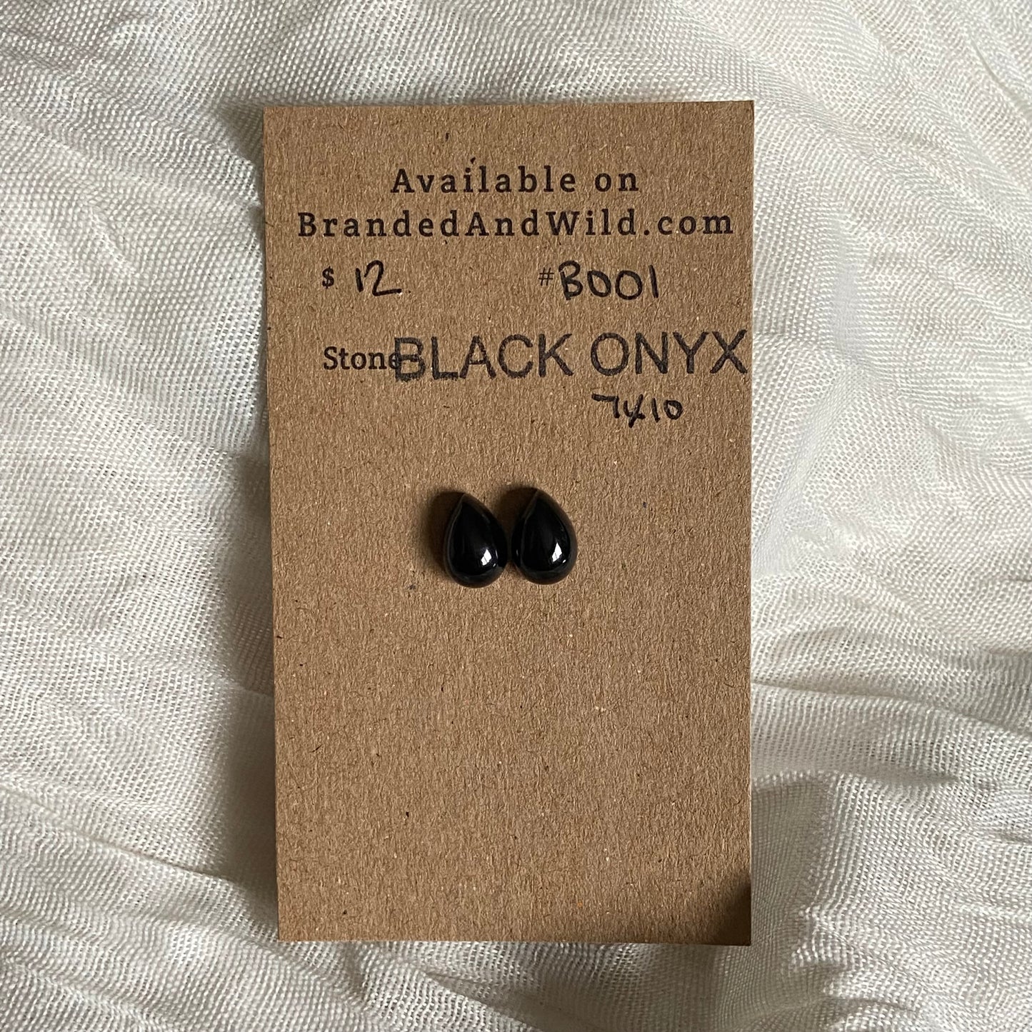 Black Onyx - Cabochon - B001 E66FD79B-1AD8-4C39-9460-8CD85259728E Brandedandwild.com