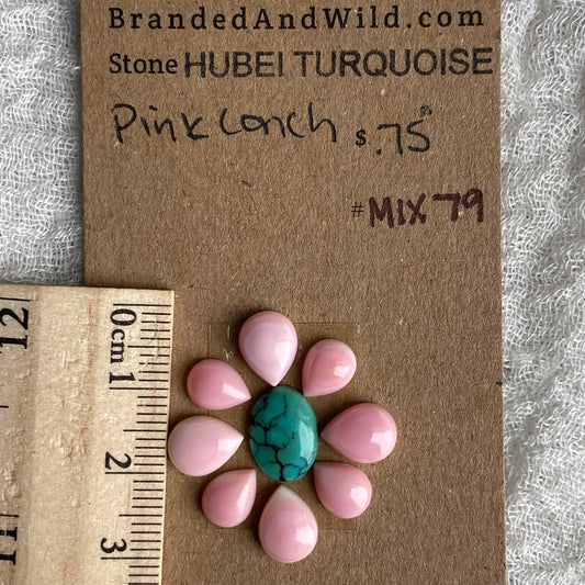 Hubei / Pink Conch Cabochon - Mix79