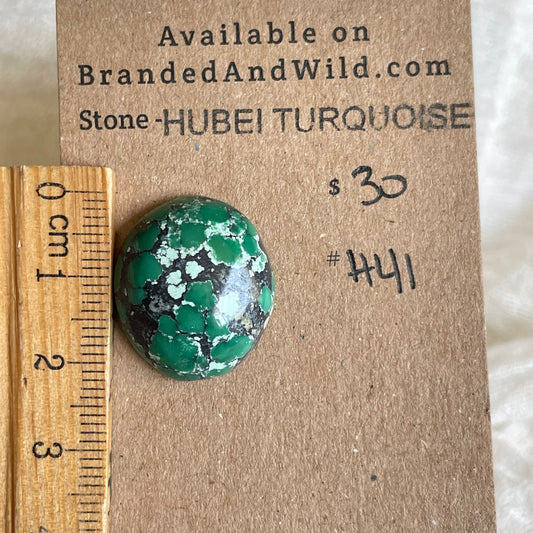 Hubei Turquoise Cabochon - H41 E6A3A4C4-6359-4F0F-9A73-879A3037EC6B Brandedandwild.com