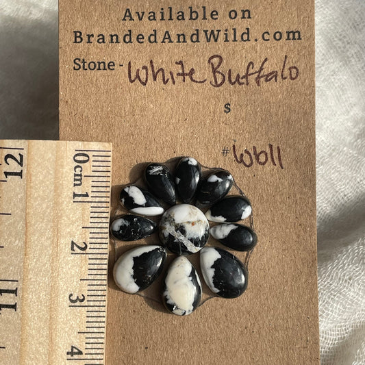 White Buffalo Cabochon - WB11