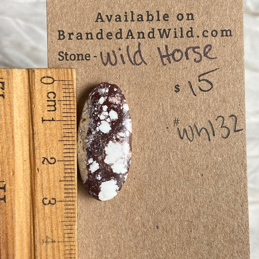 Wild Horse Cabochon - WH132 E6AA31DC-AEA0-411F-94D1-4A1D2508BE32 Brandedandwild.com