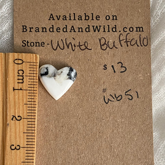 White Buffalo Cabochon - WB51