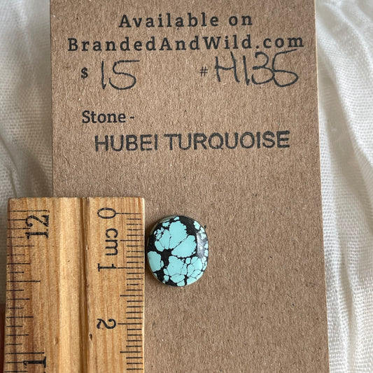 Hubei Turquoise Cabochon - H135 E6B273F8-D4DF-4E07-B7CE-A7A7A80B3B4F Brandedandwild.com