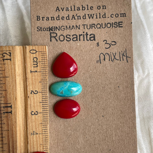 Rosarita / Kingman Turquoise Cabochon - MIX114 E6B2B8BC-BF92-44C4-B776-B37A05F10577 Brandedandwild.com