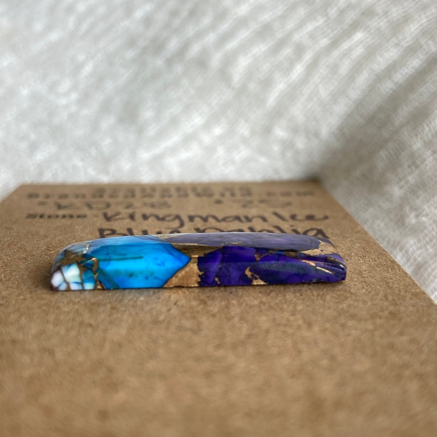 Kingman Ice Blue Dahlia Cabochon - KD28