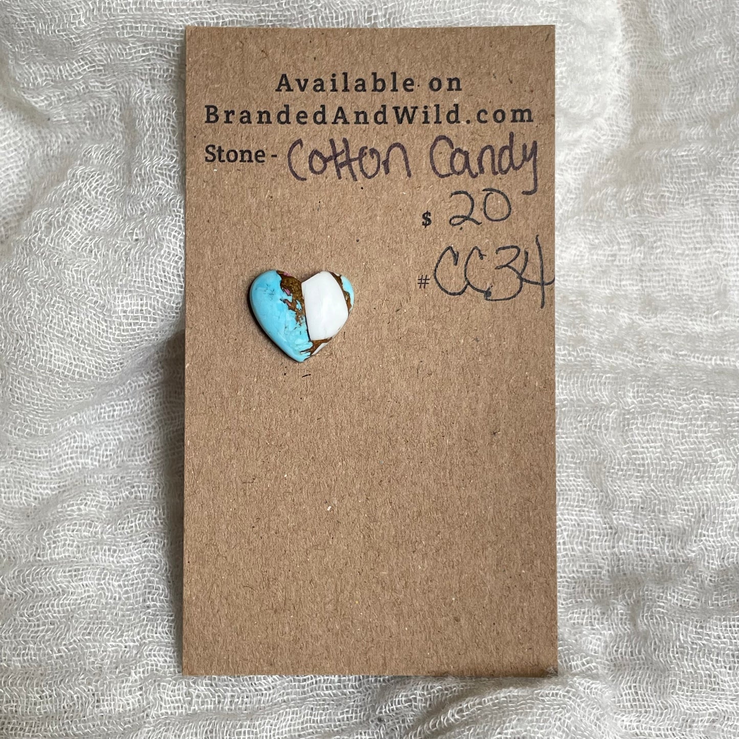 Cotton Candy Cabochon - CC34 E6D4C1AE-F4F2-4654-A677-86FBEF38A2B9 Brandedandwild.com