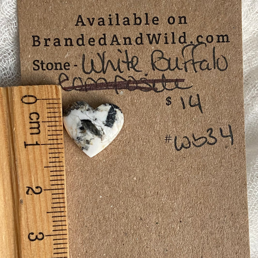 White Buffalo Cabochon - WB34