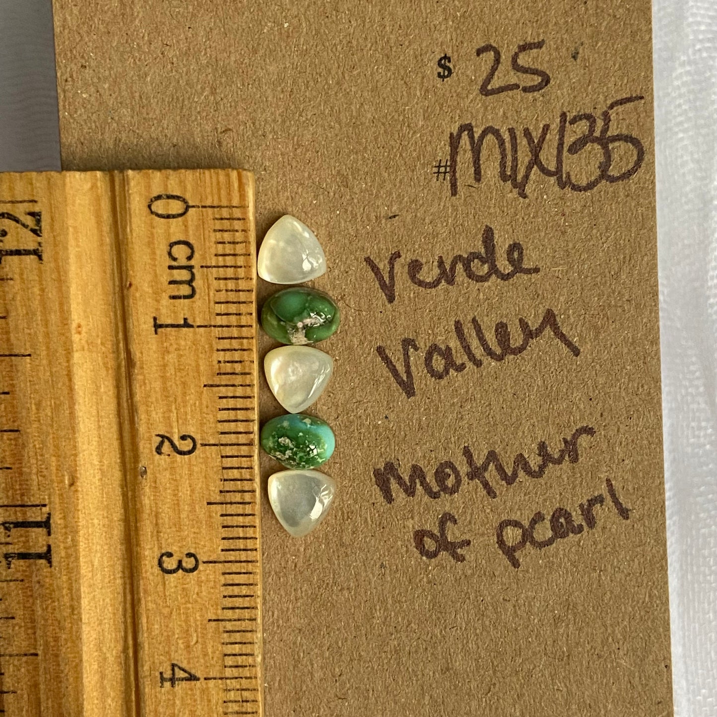 Mother of Pearl / Verde Valley Cabochon - MIX135