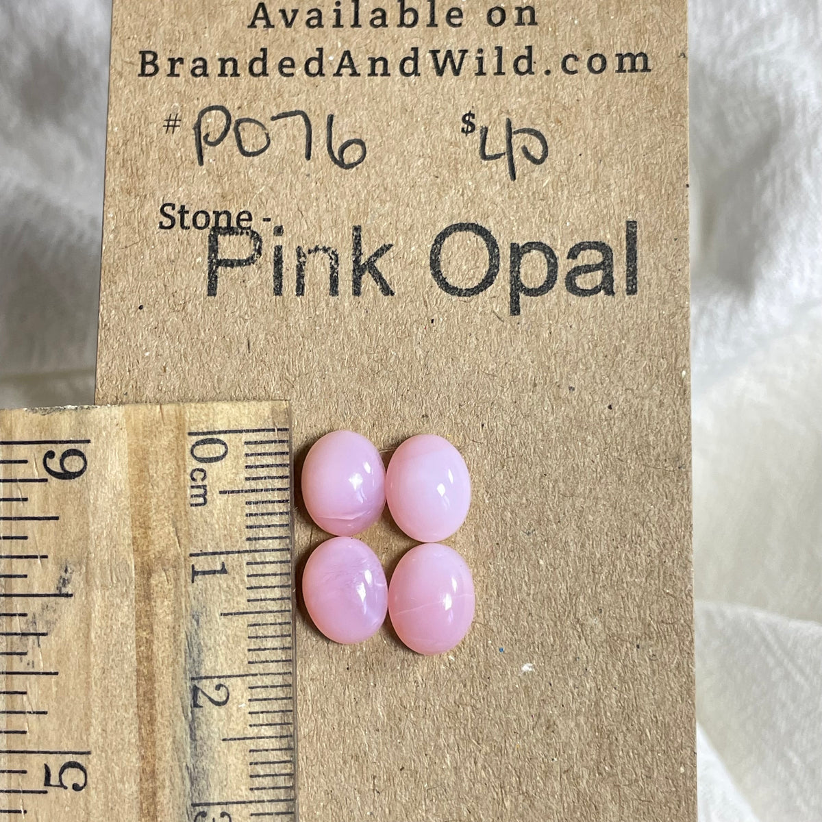 Pink Opal Cabochon - PO76 E71302C4-F711-4356-AC46-0254876AFCCF Brandedandwild.com