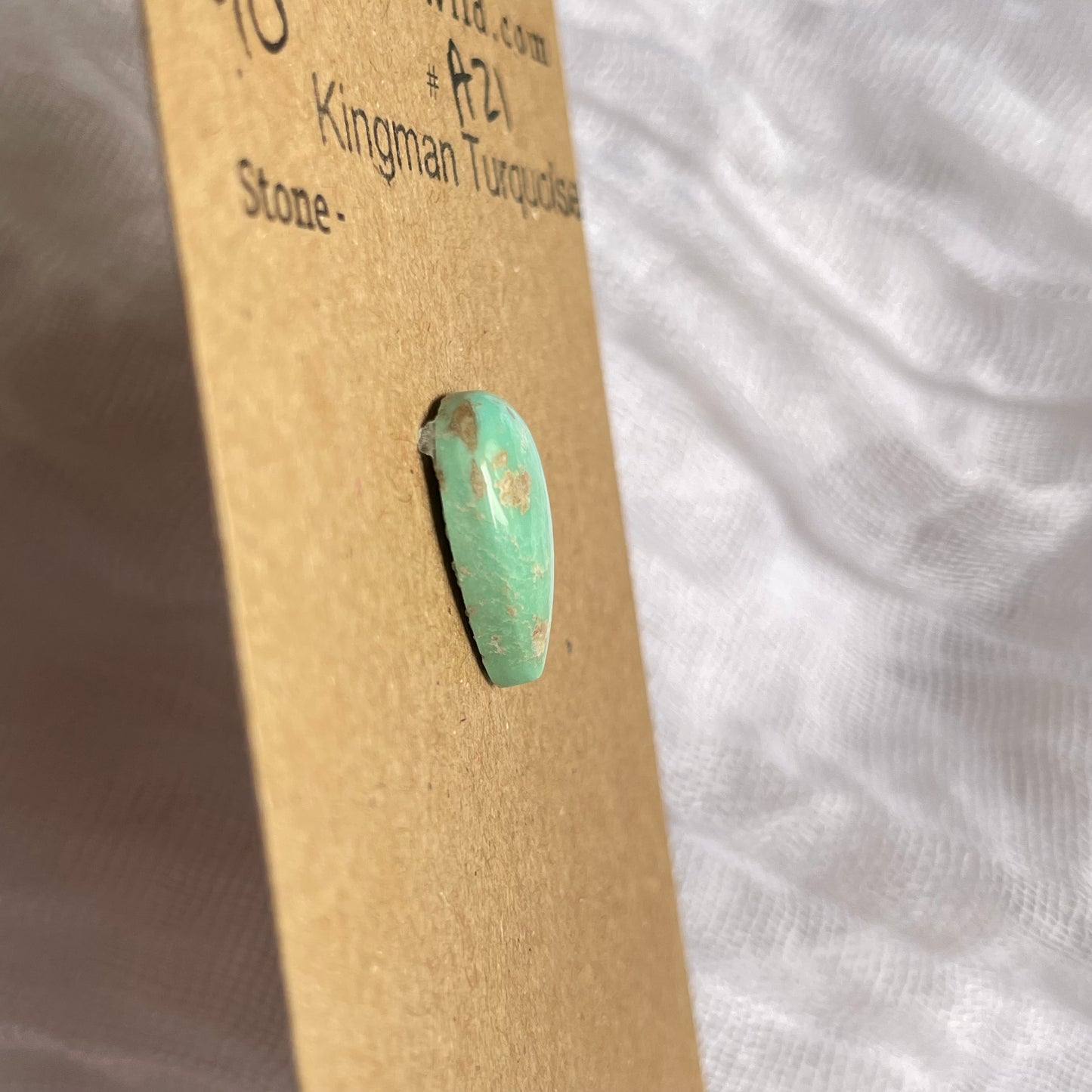 Kingman Turquoise Cabochon - KT21 E7365BF0-CCFB-4951-A02C-C397DD7C73C2 Brandedandwild.com