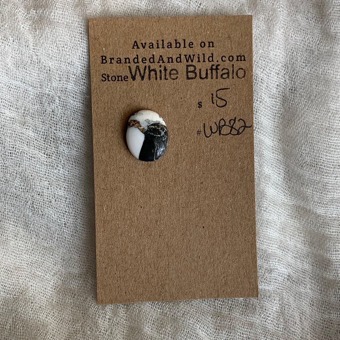 White Buffalo Cabochon - WB82