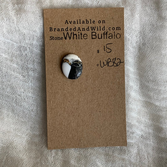 White Buffalo Cabochon - WB82