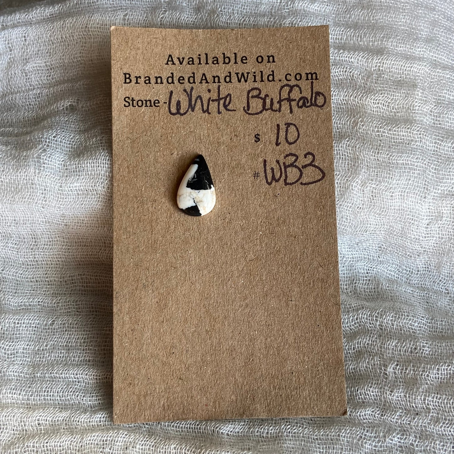 White Buffalo Cabochon - WB3